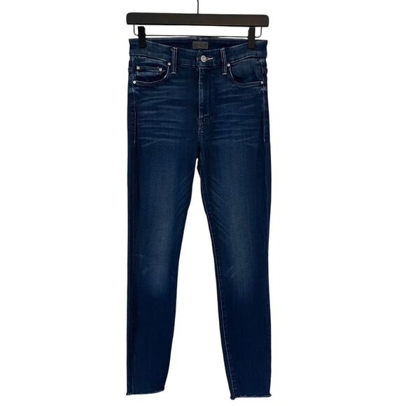 Mother Looker High-Rise Ankle Fray Skinny Jeans in Tongue And Chic Size 26 - Picture 4 of 13